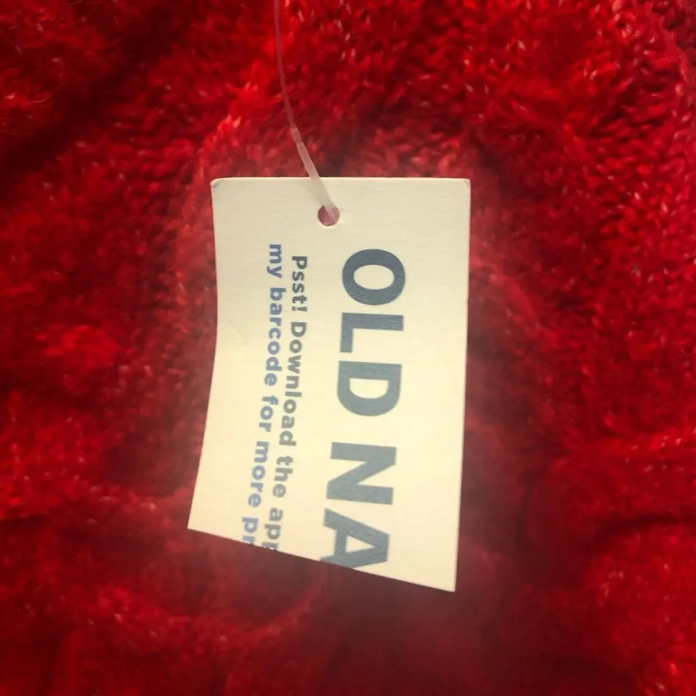 Old Navy Mock-Neck red Pullover sweater, size S (6-7)